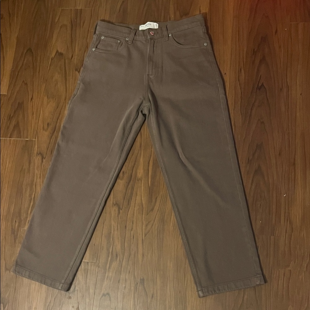 Hollister Men’s Brown Baggy Jeans